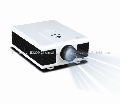 Hot sell LCD Projector with HDMI cable, free lamp, Digital TV,coloful packaging box