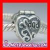 european 925 Solid Silver dad charm of father's day charms Jewelry Clip Beads