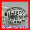 925 Sterling Silver Live Love Laugh Beads For Father's Day