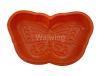 silicone baking pan in butterfly