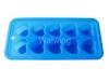 silicone ice tray in heart