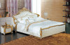 furniture softbed genuine leather bed fabric bed E101