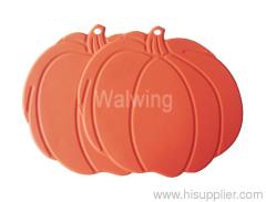 silicone pot holder in pumpkin shape