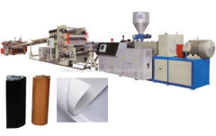 wood and plastic extrusion production line