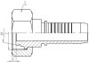 O-ring Metric Female 24° Cone Seal H.T.