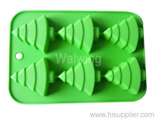 silicone cake mold in christmas tree