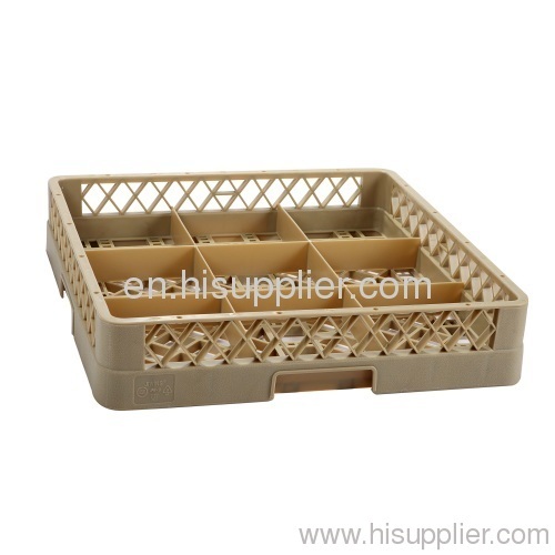 9-compartment glass rack