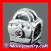 european S925 Sterling Silver Handbag Bead charm with Stone