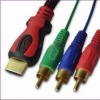 HDMI Cable Converter to RCA Cable, Applicable for Microsoft's Xbox360 and Sony's PlayStation3