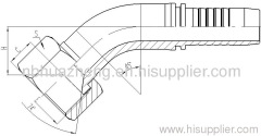 45° Metric Female 74°Cone Seat Seal