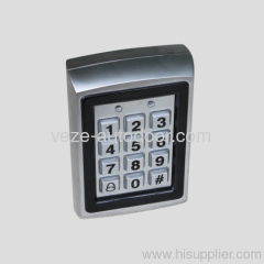 Waterproof access control keypad for automatic doors