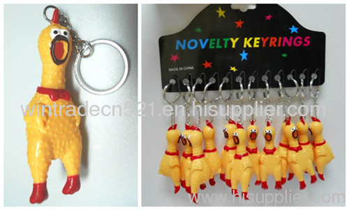 Yellow Turkey Keychain