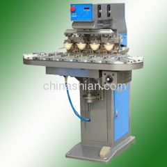 four color pad printer with conveyor