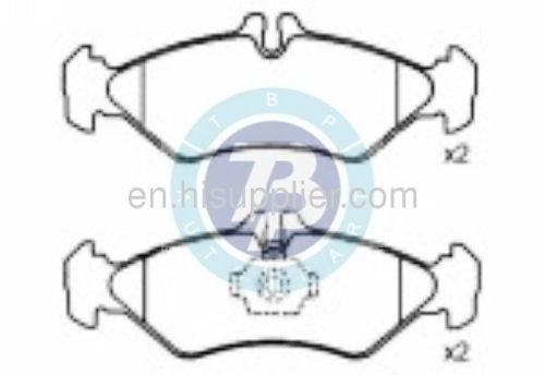 Brake pad set 002 420 3820