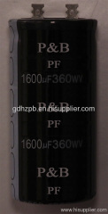360v1600uF photo flash capacitor