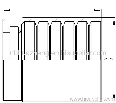 No-Skive Ferrule for SAE 100R2AT/EN 853 2SN Hose