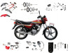 honda cgl125 motorcycle spare parts