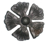 OGS wrought iron hot stamped flowers