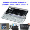 Sliding Wireless Keyboard for iPhone4/4s