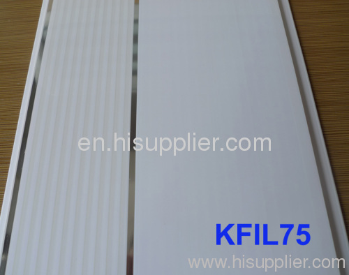 pvc panel with silver lines