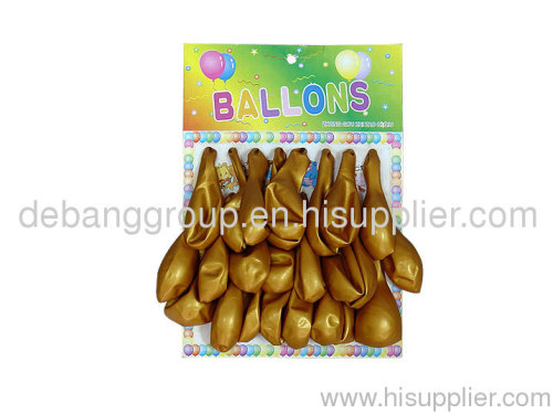 10inch party balloon golden color balloon pearl balloon metallic colorballon