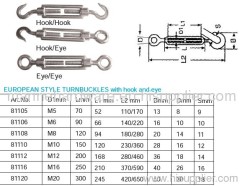 stainless steel turnbuckles