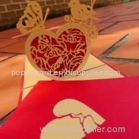 Heart - Handmade 3D pop-up greeting card