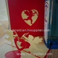 Cupids - Handmade 3D pop-up greeting card
