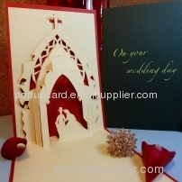 Wedding Day - Handmade 3D pop-up greeting card