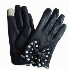 touch gloves(Pu leather),customized can be accepted