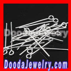 fashion Silver Plated Eye Pins For jewelry Earrings Accesories Wholesale