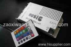 60W LED RGB IR Music Controller for LED RGB Strip and RGB Bulb/Spotlight