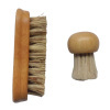 rubber wood vegetable brush set