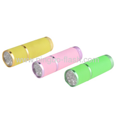 9 LED Aluminum 3AAA Flashlight