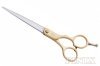 Professional Golden Color Zinc-Alloy Handle Hairdresser Scissors