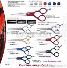 Multiple Colors Zinc-Alloy Handles Hair Scissors