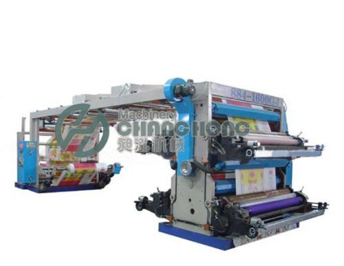 High Speed 4 Colors Weave Cloth Flexographic Printing Machine