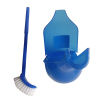 blue toilet brush