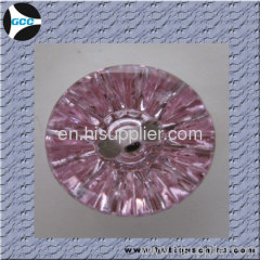 Pink round Acrylic Button rhinestone button DTM