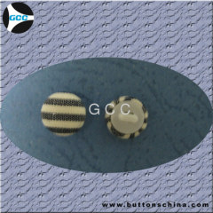 Black Cover Fabric Button