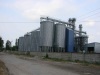 Grain steel silo with dryer