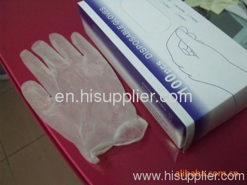 vinyl gloves disposable/Pvc glove/BLUE vinyl gloves/CE/FDA510k