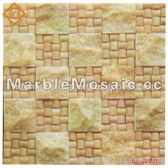 cut surface marble mosaic wall - Good Quality
