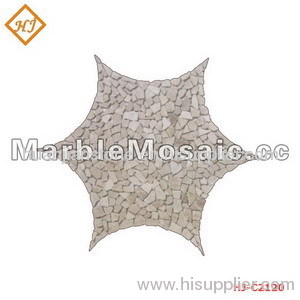 marble mosaic pattern paving stone -cheap