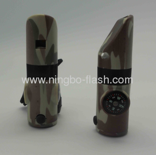 Camouflage Camping Whistle Torch