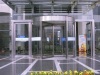 3 wing automatic revolving doors with showcase