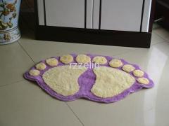 Footprint tufted mats