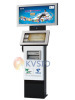 Double screen payment kiosk