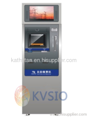 Dual screens cash accepting and dispensing machine