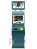 Dual screen interactive payment kiosk